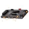 Hedbox V-lock Power adapter plate; USB Output 5.1V / 2.1A; 3 x D-Tap Output 14.8V / 5A;  50cm Breakway Cable with Sony FX9 type Conector 