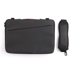 JCPal Tofino Messenger Sleeve for 15/16-inch MacBook or Laptop - Black