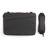 JCPal Tofino Messenger Sleeve for 15/16-inch MacBook or Laptop - Black
