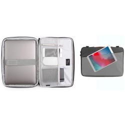 JCPal Tofino Messenger Sleeve for 15/16-inch MacBook or Laptop - Black
