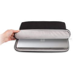JCPal Nylon business style sleeve for 13-inch MacBook or Laptop - Black