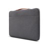 JCPal Nylon business style sleeve for 13-inch MacBook or Laptop - Gray