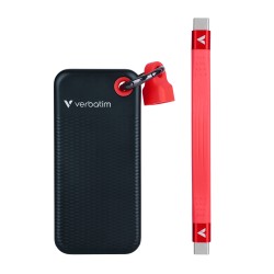 Verbatim Pocket SSD USB 3.2 Gen 2 2TB Black/Red