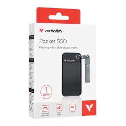 Verbatim Pocket SSD USB 3.2 Gen 2 2TB Black/Orange