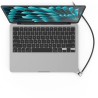 Maclocks Compulocks Ledge MacBook Air 15" M2/M3/M4/M5 T-slot Ledge Lock Adapter with Combination Cable Lock