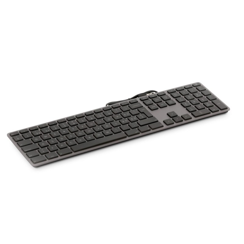 LMP USB numeric Windows Keyboard KB-3421, 110 keys, 2x USB, aluminum, Windows OS, space gray - Italian