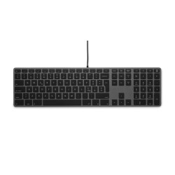 LMP USB numeric Windows Keyboard KB-3421, 110 keys, 2x USB, aluminum, Windows OS, space gray - Italian