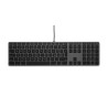 LMP USB numeric Windows Keyboard KB-3421, 110 keys, 2x USB, aluminum, Windows OS, space gray - Italian