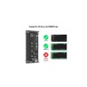 LMP 0 TB DataFlash USB4 SSD, enclosure for NVMe PCIe SSD USB4 (40 Gbit/s), compatible with Thunderbolt 3&4 and USB4 & USB-C ports, USB4 (USB-C) coaxial cable, 2'800 MB/s, USB-C