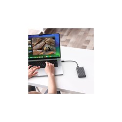 LMP 0 TB DataFlash USB4 SSD, enclosure for NVMe PCIe SSD USB4 (40 Gbit/s), compatible with Thunderbolt 3&4 and USB4 & USB-C ports, USB4 (USB-C) coaxial cable, 2'800 MB/s, USB-C