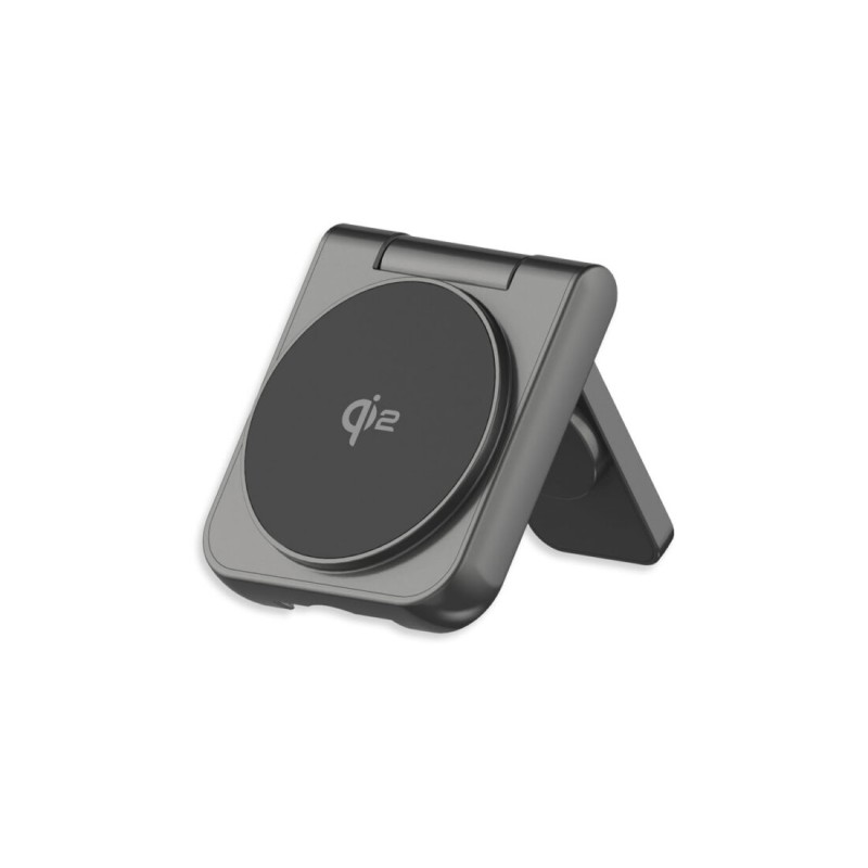LMP Twist 2-in-1, wireless Qi2 charging pad for iPhone (15W) & AppleWatch (2.5W), Qi2 certified, magnetic charging pads with stand function, foldable, power adapter 25W, USB-C charging cable