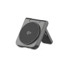 LMP Twist 2-in-1, wireless Qi2 charging pad for iPhone (15W) & AppleWatch (2.5W), Qi2 certified, magnetic charging pads with stand function, foldable, power adapter 25W, USB-C charging cable