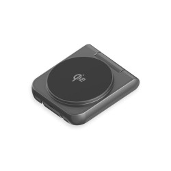 LMP Twist 2-in-1, wireless Qi2 charging pad for iPhone (15W) & AppleWatch (2.5W), Qi2 certified, magnetic charging pads with stand function, foldable, power adapter 25W, USB-C charging cable