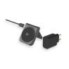 LMP Twist 2-in-1, wireless Qi2 charging pad for iPhone (15W) & AppleWatch (2.5W), Qi2 certified, magnetic charging pads with stand function, foldable, power adapter 25W, USB-C charging cable