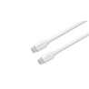 LMP USB-C to USB-C charging and data cable (USB 2.0), Charge & Sync, up to 100W (20V/5A; Power Delivery 3.0), up to 480 Mbit/s, for iPhone, iPad, MacBook Air/Pro, white, 0.5 m