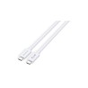 LMP USB-C (m) to USB-C (m) cable, Gen 2 (USB4/20G), 20V 3A/60W, DP Altmode (8K), with e-marker, 3 m, white