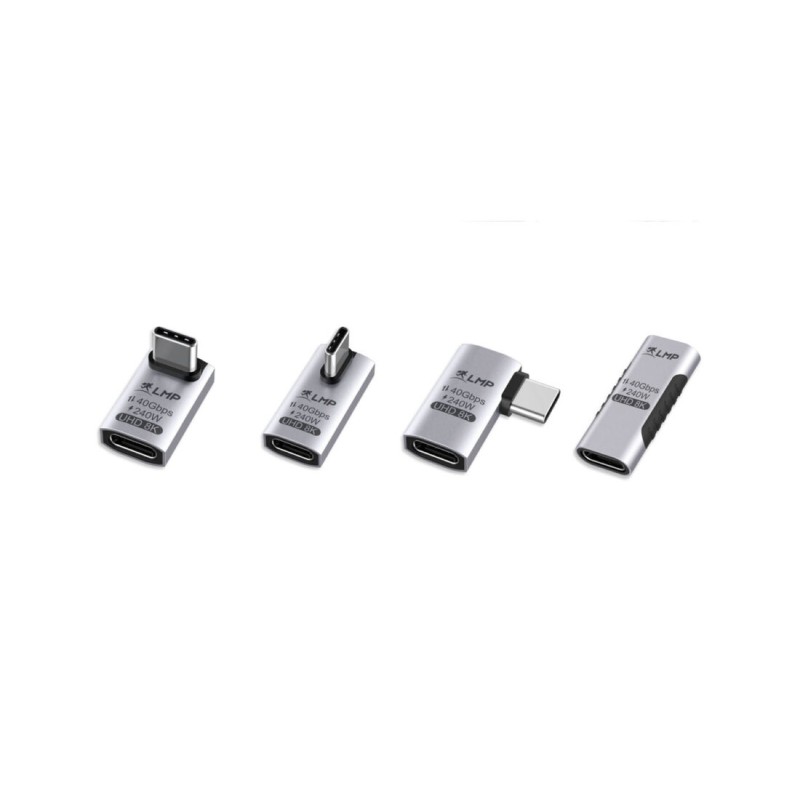 LMP USB-C (USB4) adapter set (4 pcs.), 8K@60 Hz, aluminum, space gray