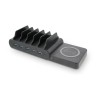 LMP DuoCharge 5+1 Port KC, GaN charging station with Qi2 pad 150W, 5x USB-C & USB-A combined, USB-C (PD3.0, 100W) & USB-A (QC4+, 60W) & wireless Qi2 (15W), holder for smartphones & tablets (