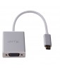 LMP USB-C to VGA adapter, USB-C 3.1 to VGA, aluminum housing, silver
