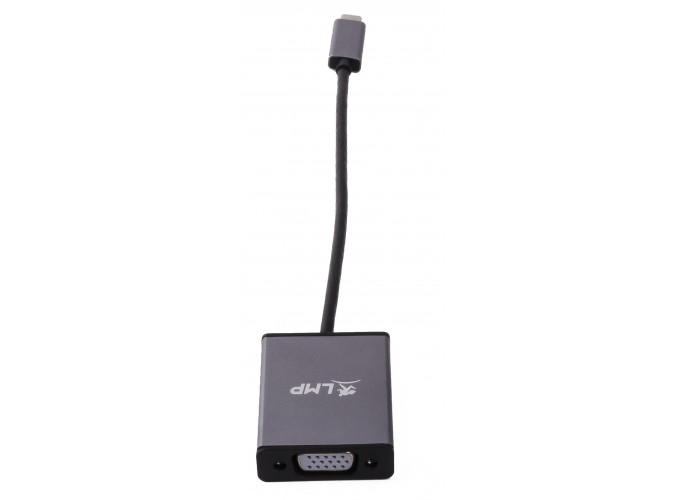LMP USB-C to VGA adapter, USB-C 3.1 to VGA, aluminum housing, space gray