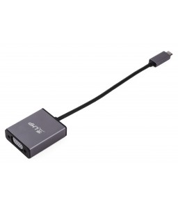 LMP USB-C to VGA adapter, USB-C 3.1 to VGA, aluminum housing, space gray
