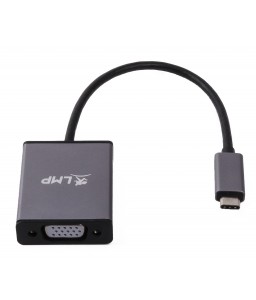 LMP USB-C to VGA adapter, USB-C 3.1 to VGA, aluminum housing, space gray