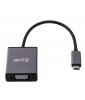 LMP USB-C to VGA adapter, USB-C 3.1 to VGA, aluminum housing, space gray