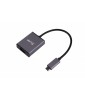 LMP USB-C to HDMI 2.0 adapter, USB-C 3.1 to HDMI 2.0, aluminum housing, space gray