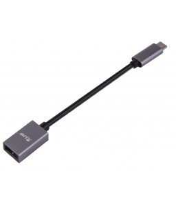 LMP USB-C (m) to USB A (f) adapter, 5G/3A, 15 cm, aluminum housing, space grey