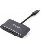 LMP USB-C (m) to HDMI [4Kx2K] (f) & USB 3.0 (f) & USB-C charging Multiport Adapter, space gray