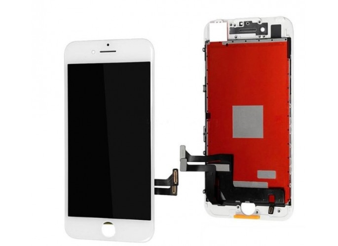 Renov8 Display LCD & Touch Screen for iPhone 7 Plus (LG) + Glass & Flat cable (OEM) - White