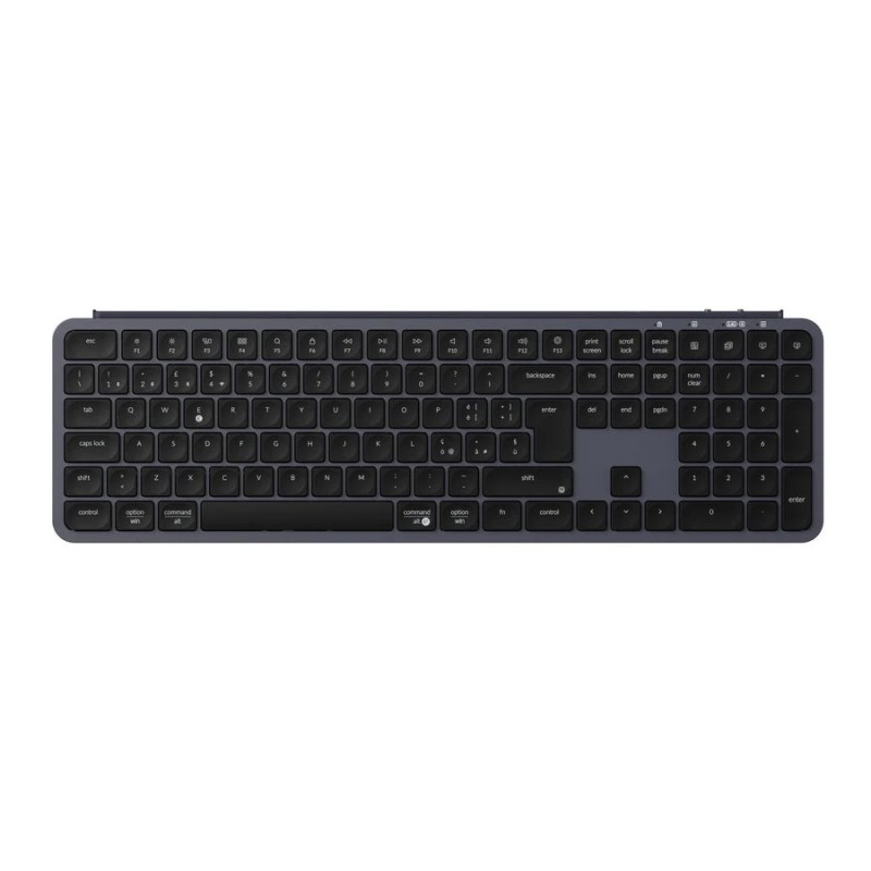 Keychron B6 Pro Wireless-Tastatur ISO-Layout Italienisch - Space Grau