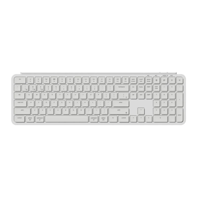 Keychron B6 Pro Wireless Keyboard ISO Layout Italian - Ivory White (ABS Silk Screen Printing Keycaps)
