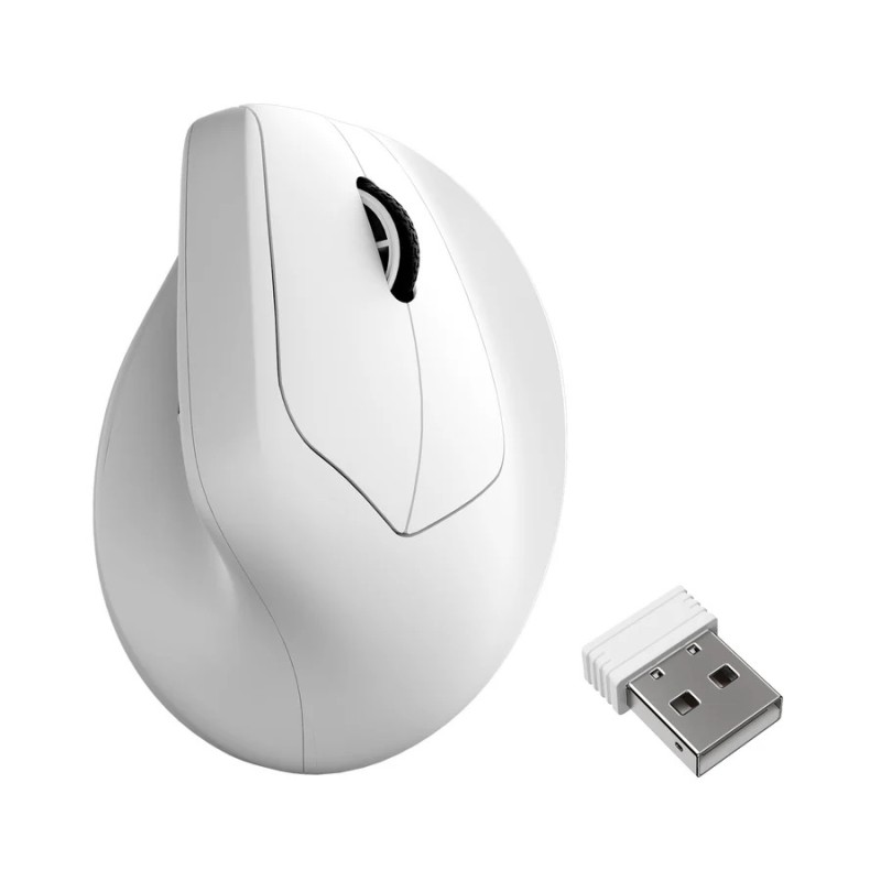 Keychron M5 Ergonomic Vertical Wireless Mouse - White