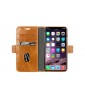 dbramante1928 Bernstorff - Custodia a portafoglio con aggancio magnetico per iPhone XS/X - Pelle scura