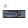 Keychron V6 Max Swappable RGB Backlight Red Switch ISO Layout Italian - Black - Knob Version (Cherry PBT Dye-Sublimation Keycaps)