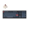 Keychron V6 Max Swappable RGB Backlight Brown Switch ISO Layout Italian - Black - Knob Version (Cherry PBT Dye-Sublimation Keycaps)