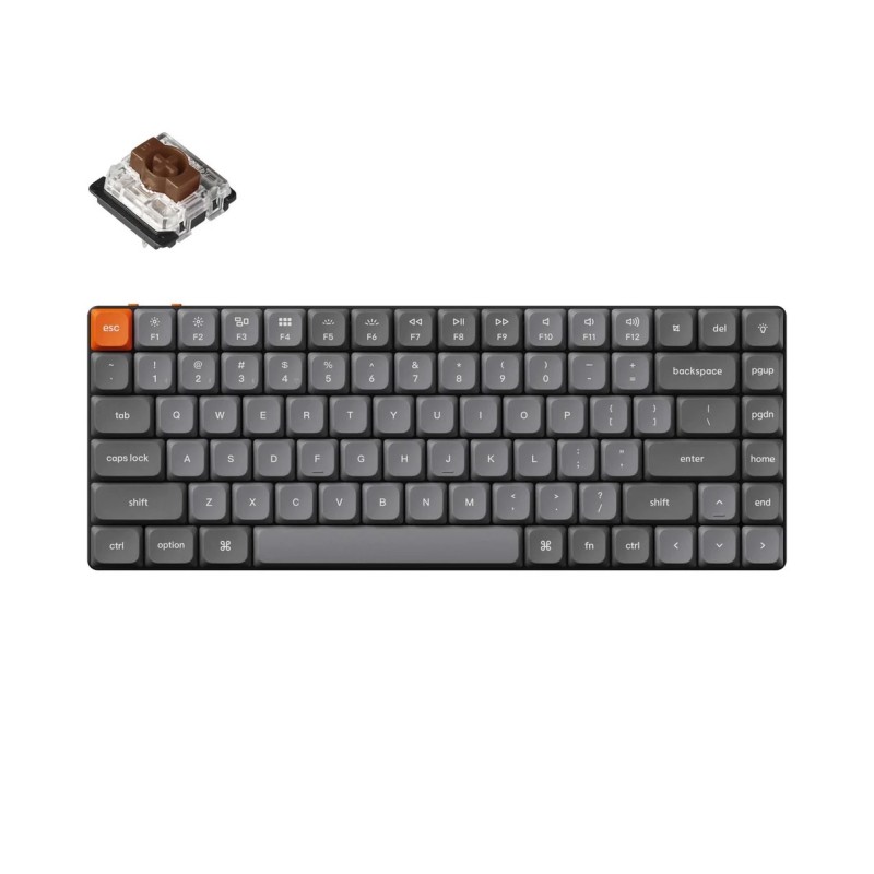 Keychron K3 Max Swappable Gateron RGB Backlight Brown Switch ISO Layout Italian (LSA PBT Dye-sublimation Keycaps)