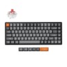 Keychron K2 Max Swappable RGB Backlight Aluminum Red Switch ISO Layout Italian - Black (LSA ABS Spray Painting & Laser Engraving Keycaps)