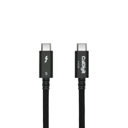 CalDigit Thunderbolt 5 (USB-C) Pro Kabel 1,0 m Geflochten - Schwarz