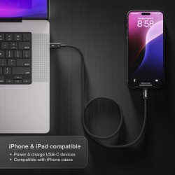 CalDigit Thunderbolt 5 (USB-C) Pro Kabel 1,0 m Geflochten - Schwarz