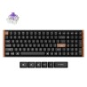 Keychron K4 HE Austauschbare RGB-Hintergrundbeleuchtung Aluminiumnebula-Schalter ISO-Layout Italienisch - Schwarz (Special Edition) (PBT-Kondensatoren)