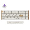 Keychron K4 HE Austauschbare RGB-Hintergrundbeleuchtung Aluminiumnebula-Schalter ISO-Layout Italienisch - Weiß (Special Edition) (PBT-Caps)