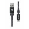 Swissten Cabo de Dados USB / Lightning Reforçado com Aramida Antracit 1,5 M
