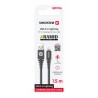Swissten Cabo de Dados USB / Lightning Reforçado com Aramida Antracit 1,5 M
