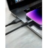 Swissten Cabo de Dados USB / Lightning Reforçado com Aramida Antracit 1,5 M