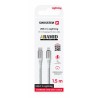 Swissten Datenkabel Aramid-verstärkt USB-C / Lightning C 1,5 m weiß