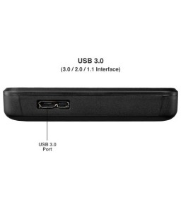 OWC Express 2.5" Portable USB 3.0 Enclosure for SATA NoteBook HDs - Discreet Black Color
