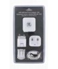 LMP USB Dual Power Adapter 10W, Plugs Euro/USA/UK, iPod, iPhone & iPad, 5V/2.1A, USB Lightning cable