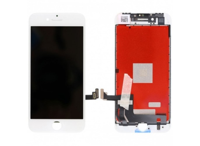Renov8 Display LCD + Touch Screen for iPhone 8 - White (brand new LG/Toshiba display)